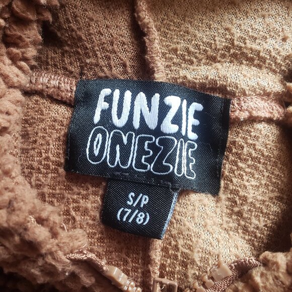 Lot of 2 Funzie Onezie Kid's Onesie - Monkey & Bear Size 7/8 - Picture 8 of 8